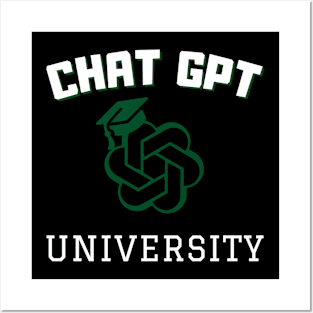 Chat gpt University Posters and Art